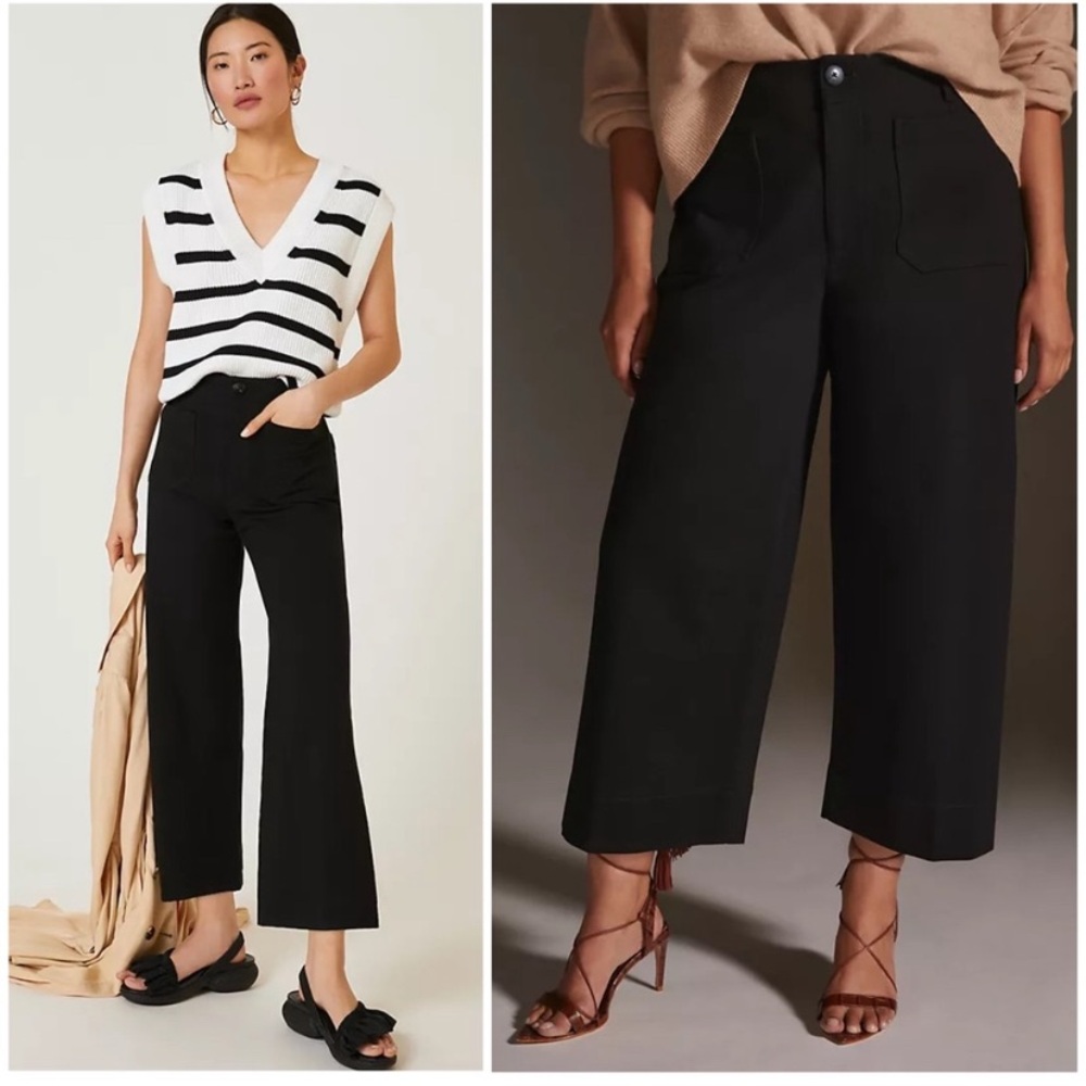 Anthropologie Maeve The Colette Ponte Pants in Black Women’s 28 Petite MSRP $120